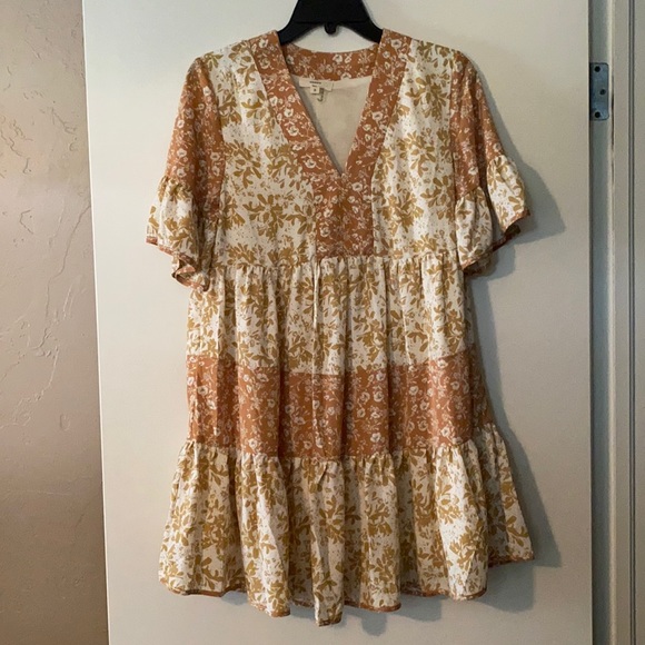 Lost In Thought Cream White Floral Dress - Picture 2 of 8